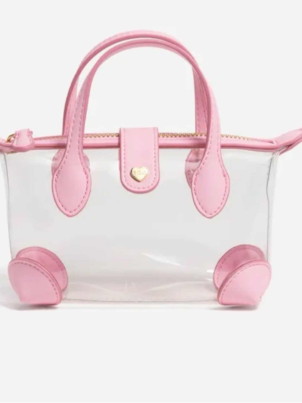 Stoney clover lane pink clear pouchette 01 crossbody